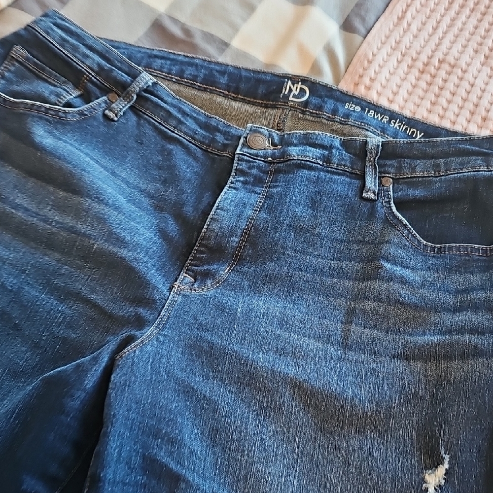 New Directions Blue Skinny Jeans
